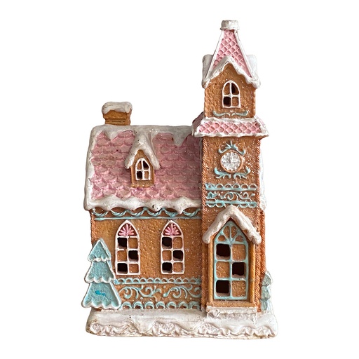 Decoratie huis 14x12x21 cm