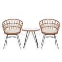 Tafel + 2 stoelen Ø 55x60 / 60x60x81 cm (2)