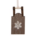 Decoratie hanger slee 3x2x6 cm