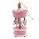 Decoratie hanger draaimolen (set van 6) 3x7 cm