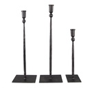 Kandelaar (set van 3) 16x10x52 / 16x10x49 / 10x9x35 cm