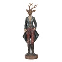 Decoratie hert 13x12x42 cm