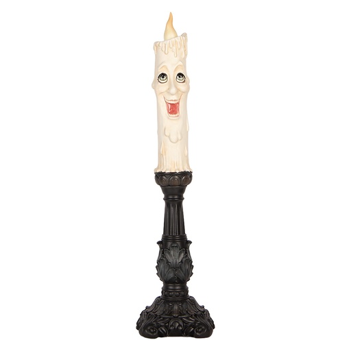 Decoratie Kandelaar met kaars Ø 11x44 cm