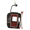 Decoratie skigondel 7x5x12 cm