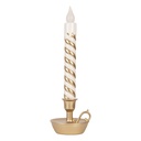 Decoratie kaars met LED 13x12x39 cm