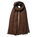 Sjaal 50x180 cm bruin
