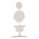 Decoratie bloempot 7x10x21 cm