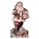 Decoratie kerstman 50x2x96 cm