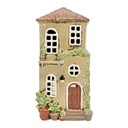 Waxinelichthouder huis 12x9x23 cm