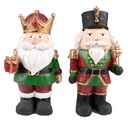 Decoratie notenkraker (set van 2) 11x8x21 cm