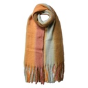 Sjaal 35x180 cm bruin