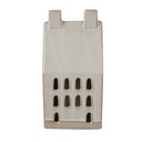 Decoratie huisje met LED 9x8x18 cm