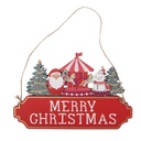 Decoratie hanger kerst 21x1x14 cm