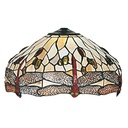 Lampenschirm Tiffany Braun, Beige Ø 40x24 cm