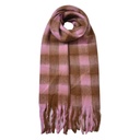 Schal Damen Rosa Braun 39x200 cm