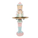 Decoratie notenkraker met schaal 18x16x41 cm