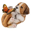 Decoratie hond 14x9x10 cm