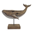 Decoratie walvis 25x9x20 cm