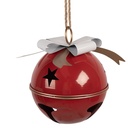 Décoration Cloche Rouge Blanc Ø 25x30 cm