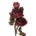 Decoratie tak met bloemen 12x15x70 cm