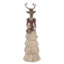 Decoratie hert 13x11x41 cm