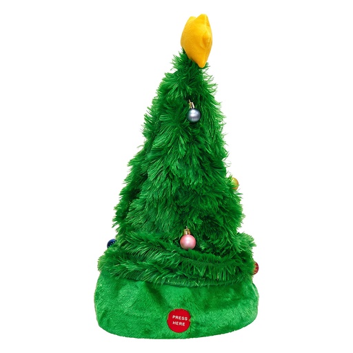Decoratie Kersthoed 45 cm / 3xAA
