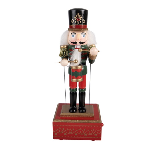 Decoratie notenkraker 12x9x30 cm