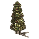 Clip Weihnachtsornament Weihnachtsbaum Grün Ø 4x9 cm