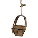 Decoratie skigondel 7x7x17 cm
