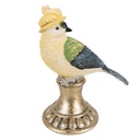 Decoratie vogel 8x13x17 cm