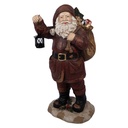 Decoratie kerstman 37x39x82 cm