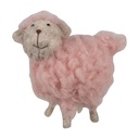 Decoratie schaap 14x7x10 cm