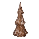 Décoration de Noël Sapin de Noël avec LED Marron Ø 12x24 cm / 3xAAA