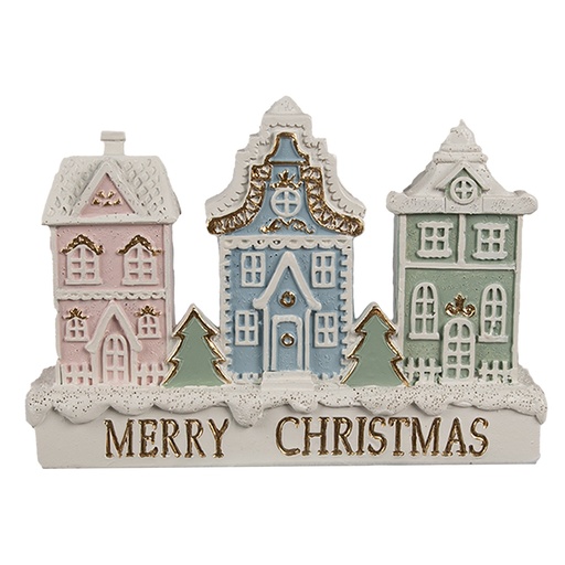 Decoratie huis 13x4x10 cm