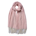 Sjaal 68x180 cm roze
