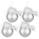 Kerstbal Ø 10x10 cm (set van 4)