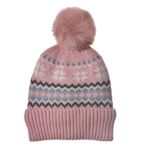 Muts 22x23 cm roze