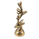Decoratie beeld rendier 7x6x17 cm