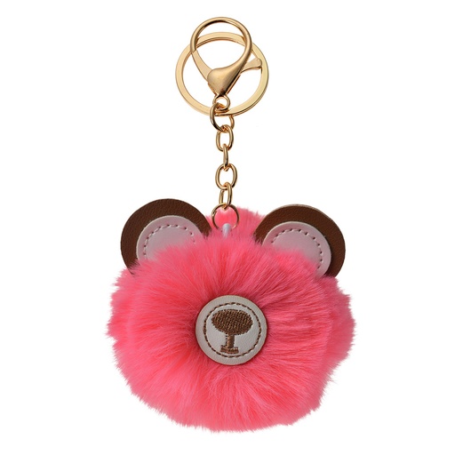 Sleutelhanger beer roze