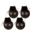 Kerstbal Ø 10x10 cm (set van 4)