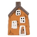 Décoration Maison Orange Gris 9x7x13 cm