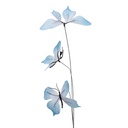 Decoratie tak met vlinders 10x10x65 cm
