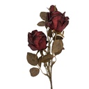 Decoratie tak met bloemen 12x12x70 cm