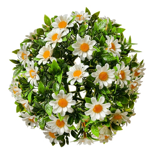 Decoratie bol kunstbloem margriet Ø 17 cm