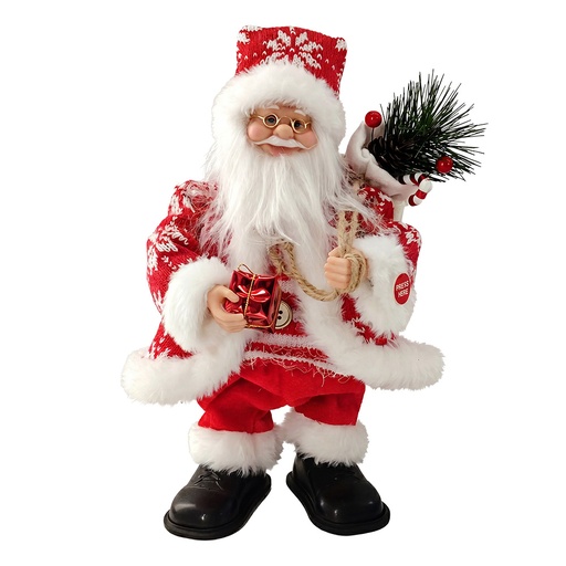 Decoratie Kerstman 30 cm / 3xAA