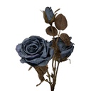 Decoratie tak met bloemen 12x12x70 cm