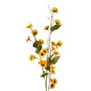 Decoratie tak met bloemen 25x6x107 cm
