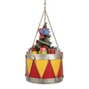 Décoration Tambour Jaune Rouge Ø 21x34/43 cm