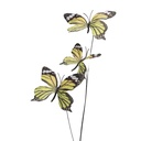 Decoratie tak met vlinders 10x10x65 cm