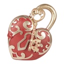 Decoratie hart met sleutel 22x9x30 cm